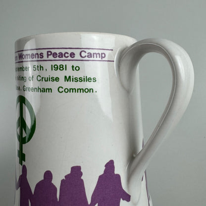 Commemorative mug CND Greenham Common Womens Peace Camp, Acton CND 1982