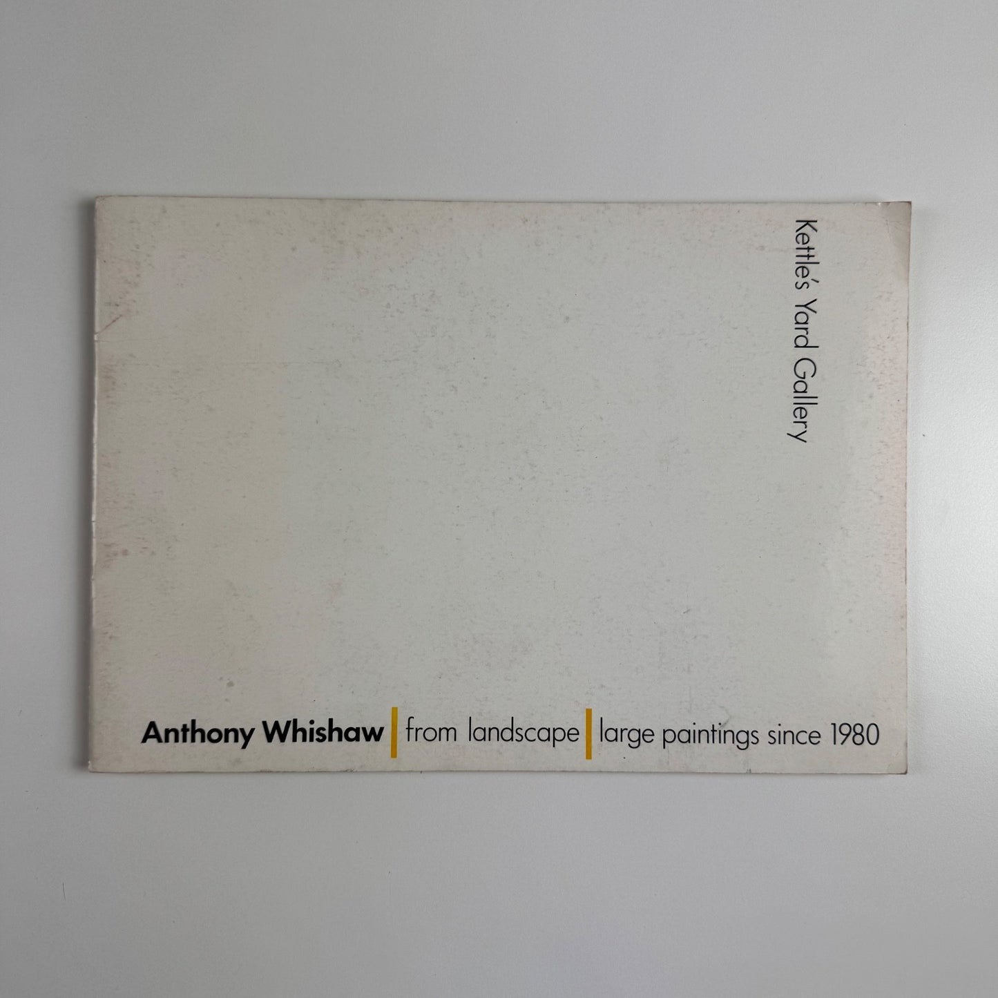 Anthony Whishaw from landscape large paintings since 1980 | Kettle's Yard, 1982