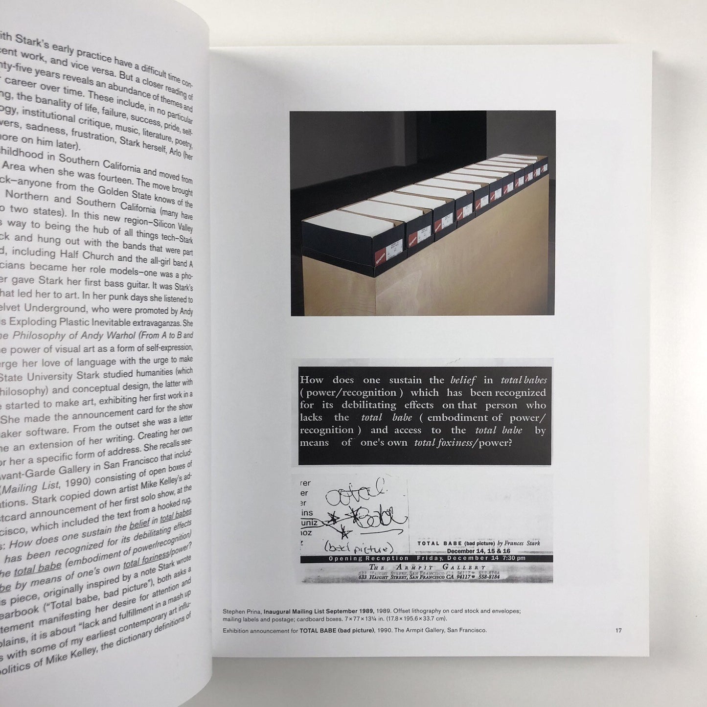 UH-OH Frances Stark 1991-2015 | Hammer Museum Prestel catalogue, 2015