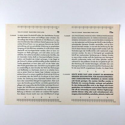 Arbeitsmappe Futura – workbook / type specimen | Bauersche Gießerei Frankfurt