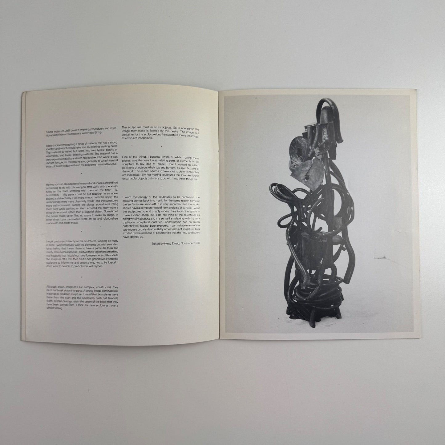 Jeff Lowe | Nicola Jacobs Gallery, 1981