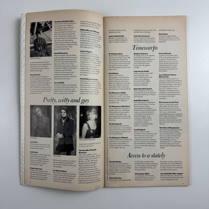 Leaflet Tatler’s thousand most socially significant people in 1992 Savoy Group