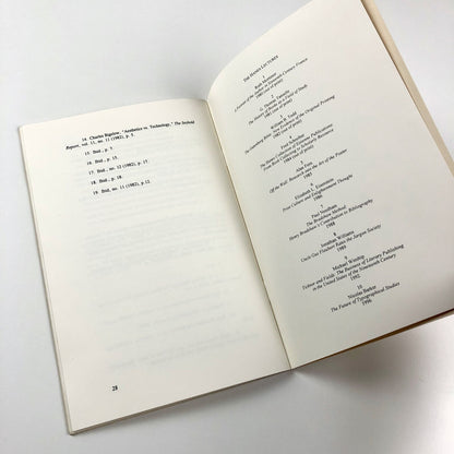 The Future of Typographical Studies by Nicholas Barker | 10th Hanes Lecture 1996