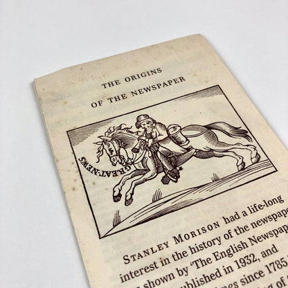 The Origins of the Newspaper | Stanley Morison ATypI 1971 Linotype | AtypI (Association Typographique Internationale)