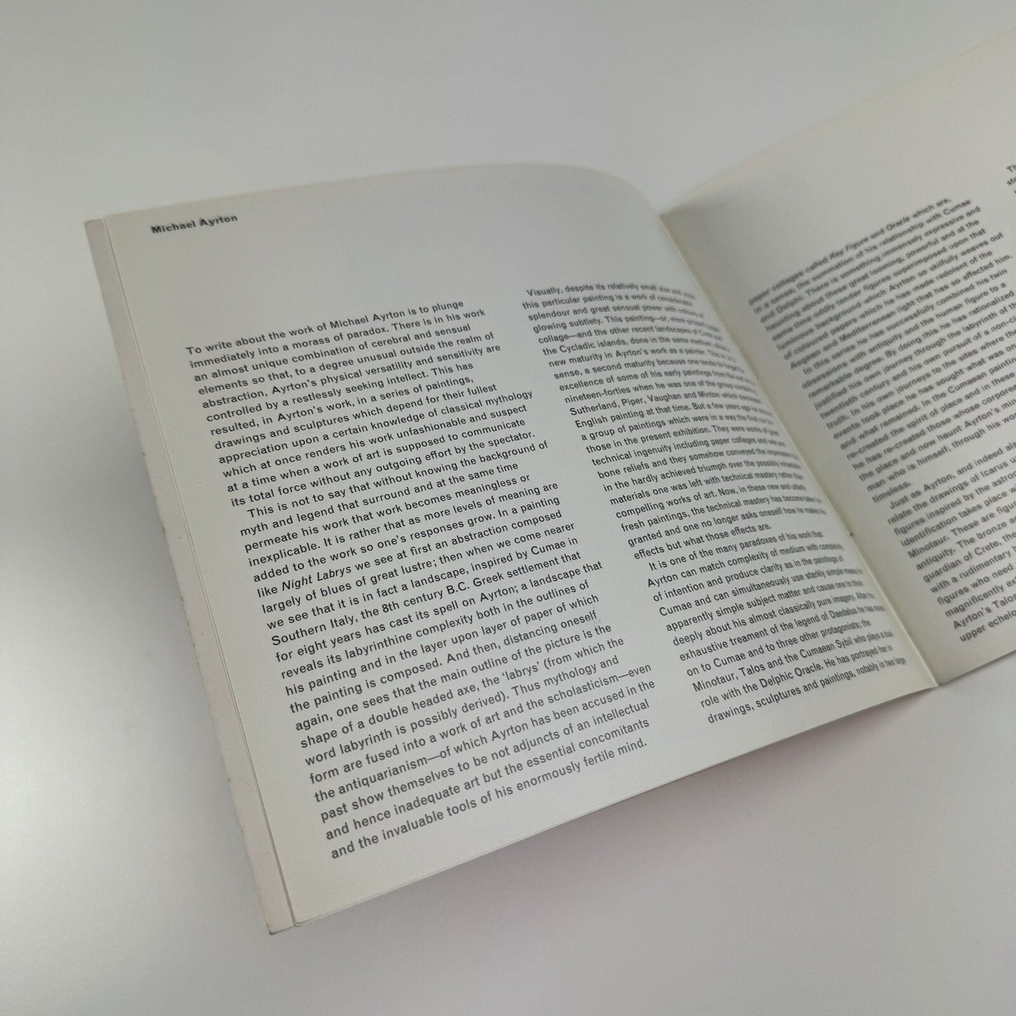 Michael Ayrton – bronzes, painting, collages and drawings 1962-1964 | Grosvenor Gallery, 1964