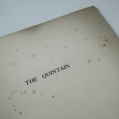 The Quintain. A second essay in book production | Hornsey School of Art, 1930