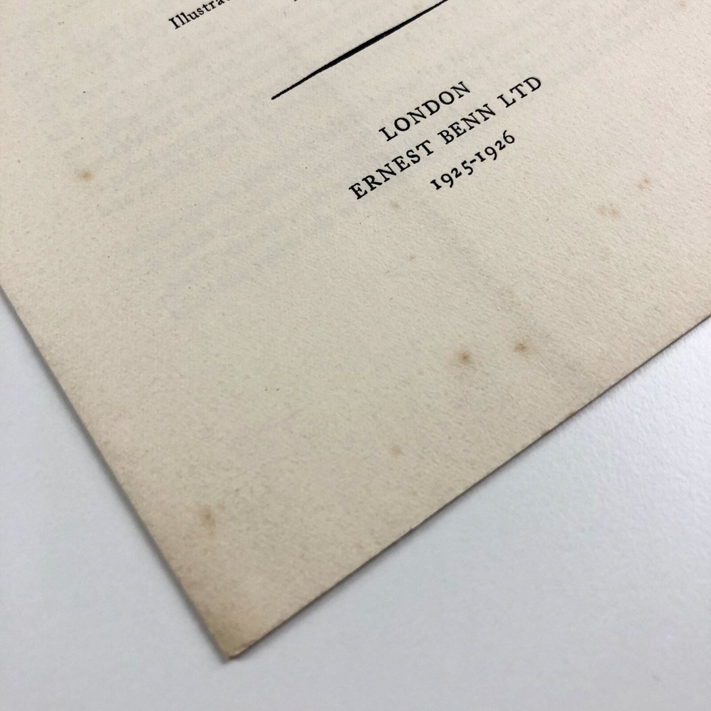 Prospectus of the Julian Editions. Ernest Benn Ltd, London 1925-1926