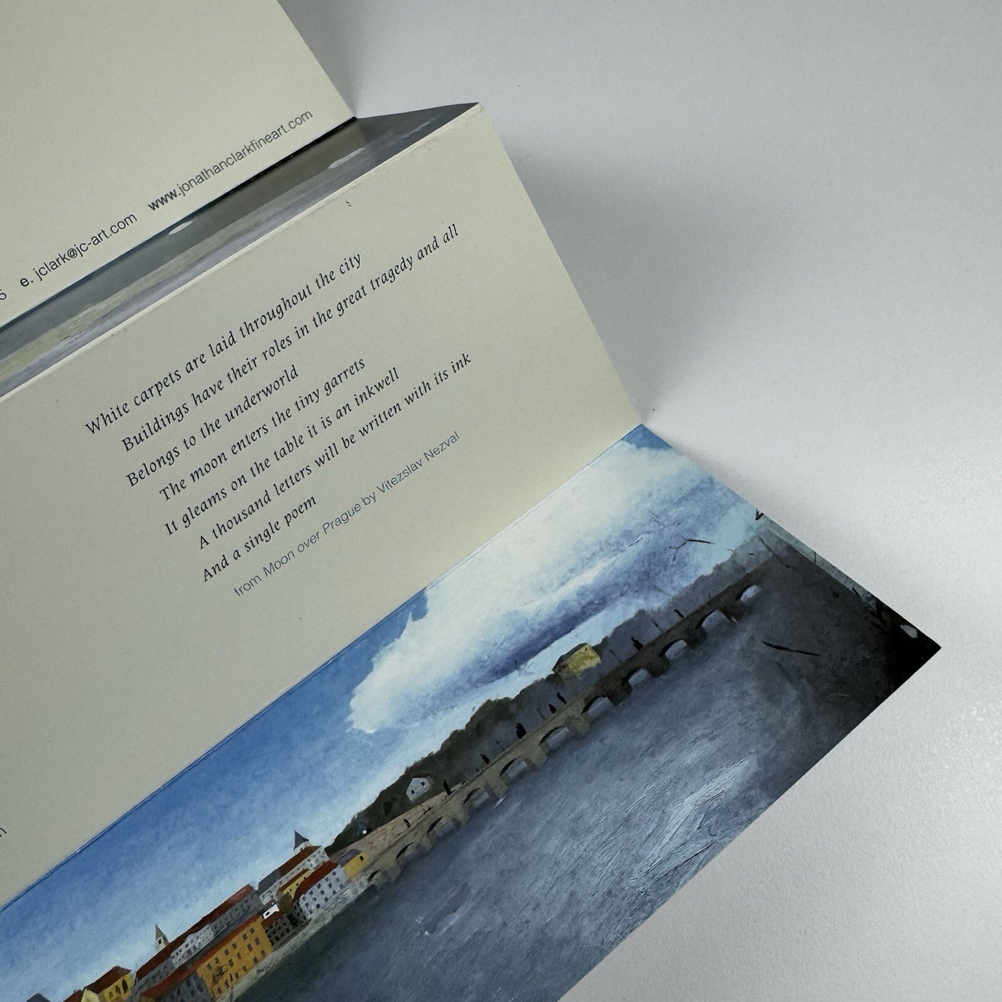 Folded card: Keith Purser – A poetic journey | Jonathan Clark Fine Art, 2004