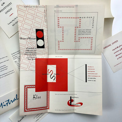 Mistral type specimen leaflet with 6 inserts | Typefoundry Amsterdam | Roger Excoffon