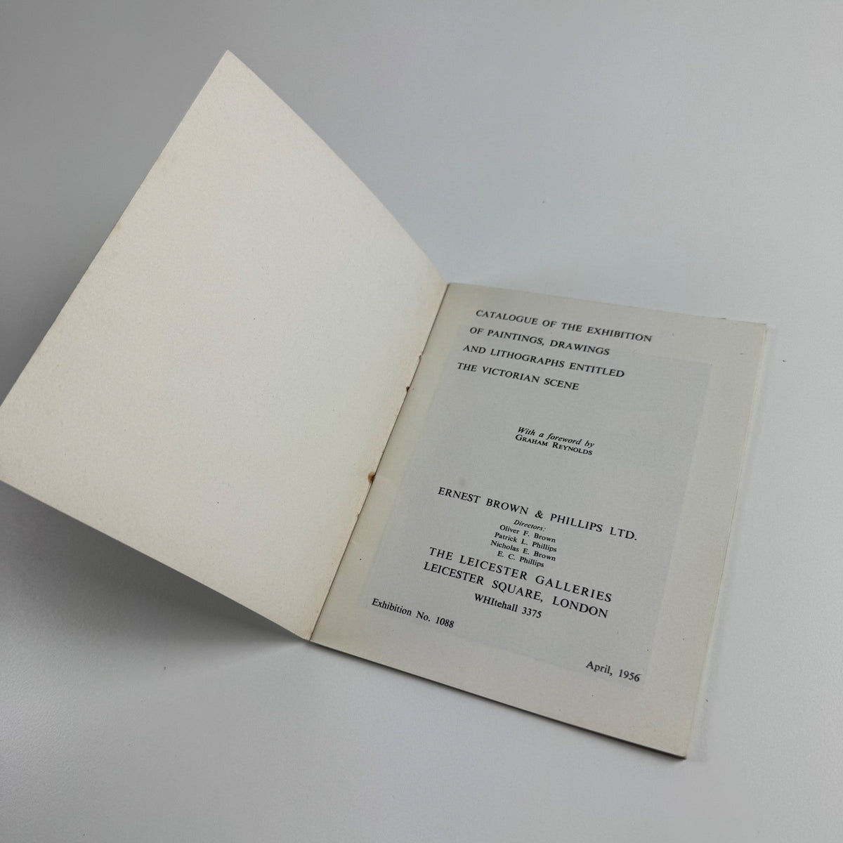 Paintings, drawings and lithographs The Victorian Scene | Leicester Galleries 1962