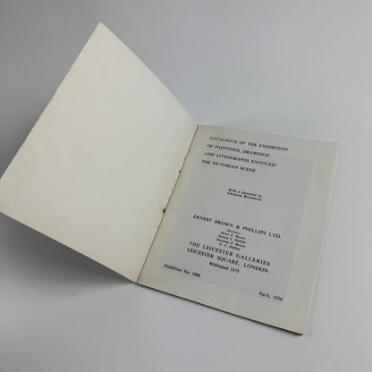 Paintings, drawings and lithographs The Victorian Scene | Leicester Galleries 1962