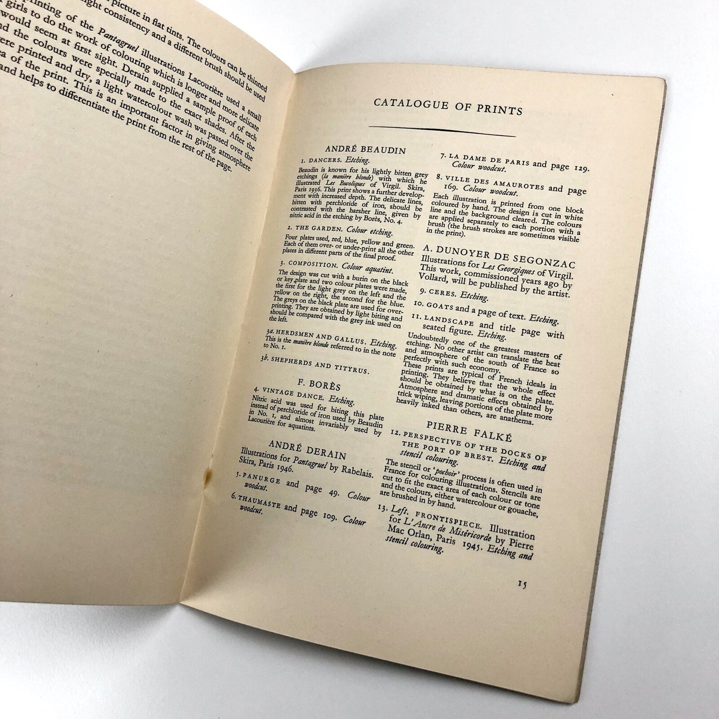 Exhibition of the Technique of Modern French Engraving | Arts Council 1948