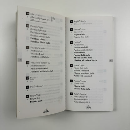 Linotype-Hell | Type overview – PostScript Typefaces for Electronic Publishing, 1993 booklet