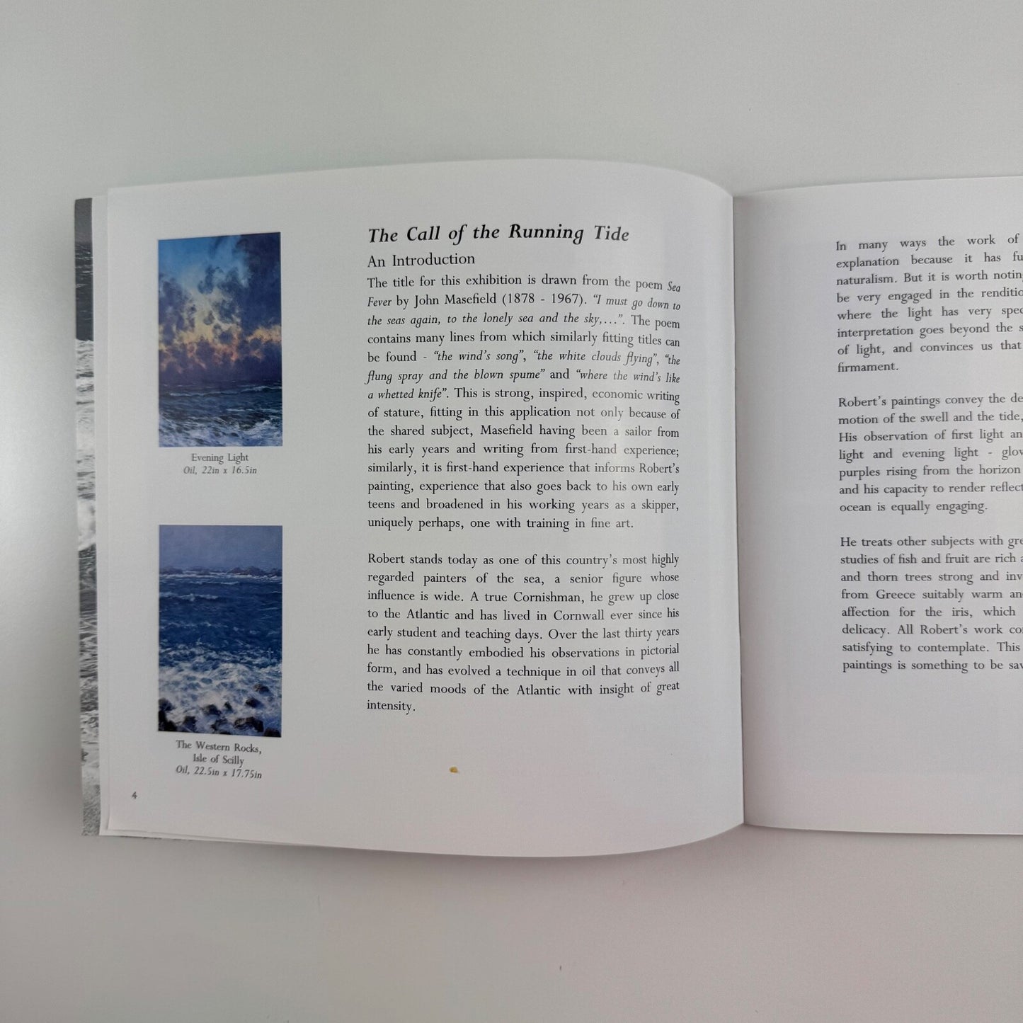 Robert Jones ‘The Call of the Running Tide | John Davies Gallery 2002