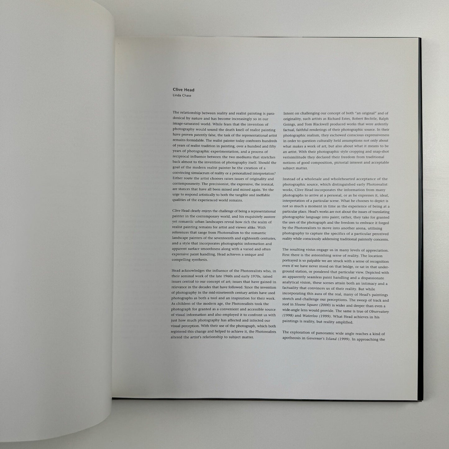 Clive Head Paintings 1996 to 2001 | Blains, London 2001 exhibition catalogue