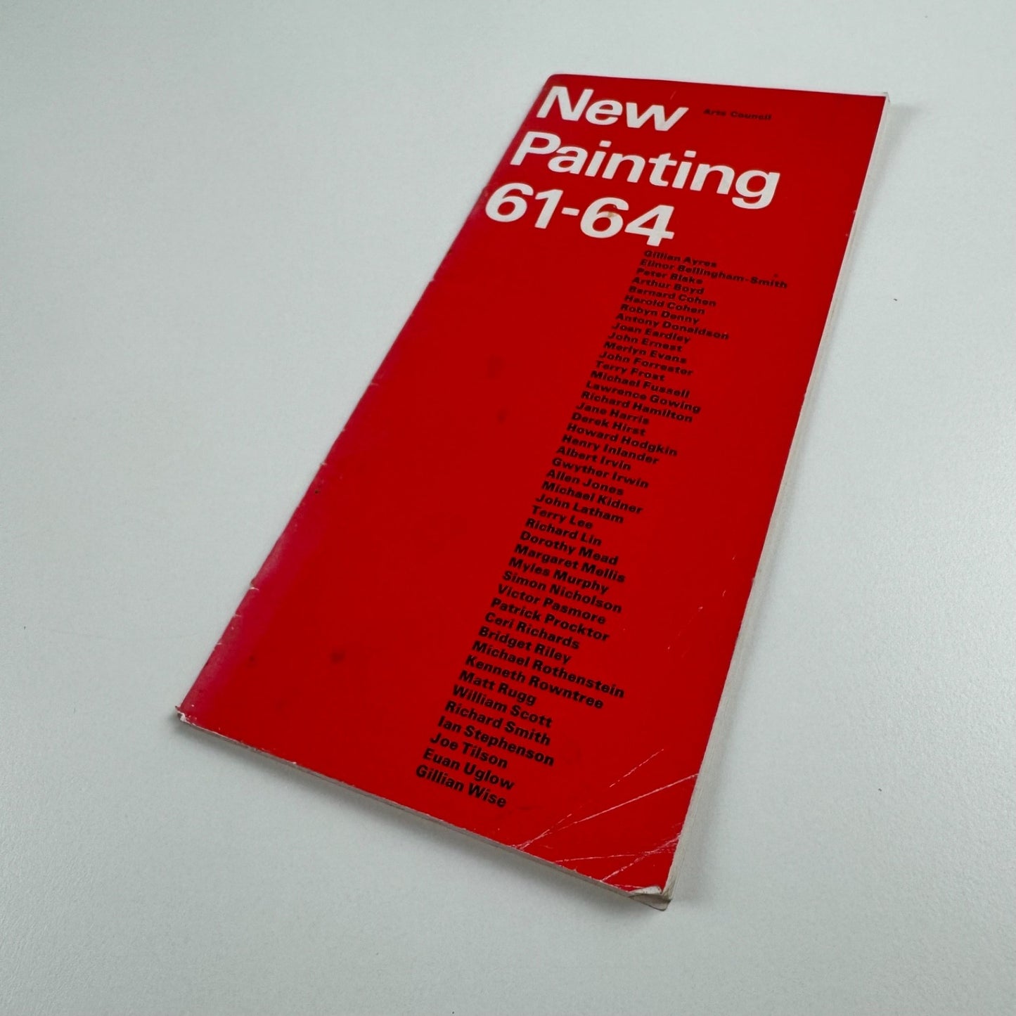 Leaflet New Painting 61-64 Arts Council, design by Gordon House