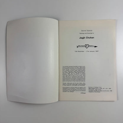 Secret Spaces Paintings and Drawings by Jagjit Chuhan Rochdale Art Gallery 1986