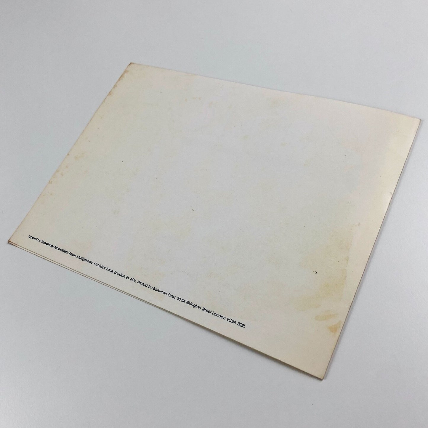 John Loker. Works on paper 1970 to 1983 | Angela Flowers, London | Folded card