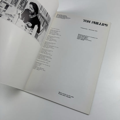 Tom Phillips | Marlborough Fine Art London exhibition catalogue, 1973