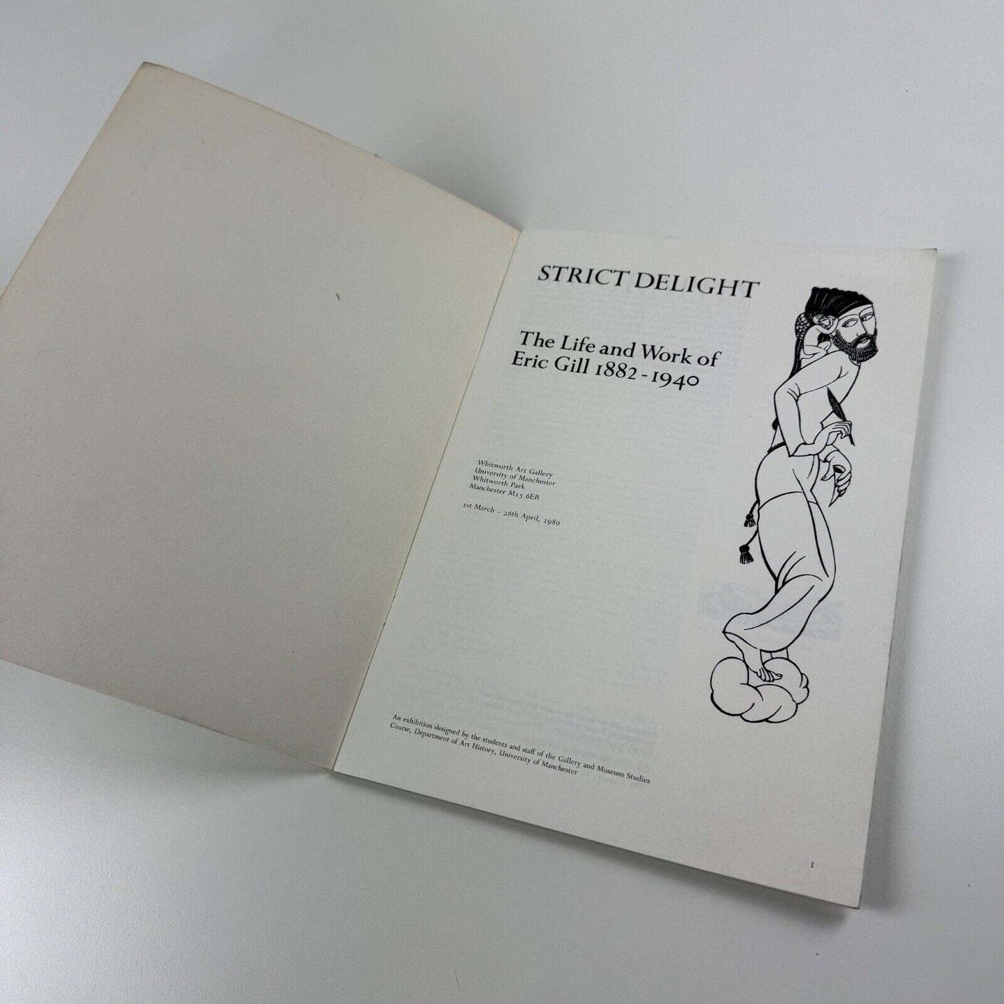 Strict Delight. The Life and Work of Eric Gill 1882-1940 | Whitworth Art Gallery, 1980