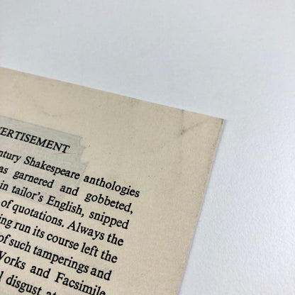 The Shakespeare Anthology leaflet/prospectus | The Nonesuch Press, undated