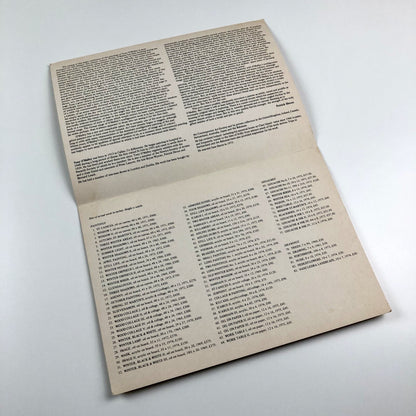 Tony O’Malley travelling exhibition | Folded exhibition card | Belfast, Dublin and south-west England1975