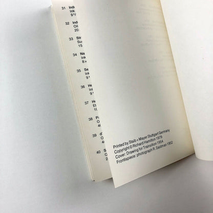 Richard Hamilton – Drawings, prints... 1941–55 | Anthony d'Offay catalogue booklet, 1979