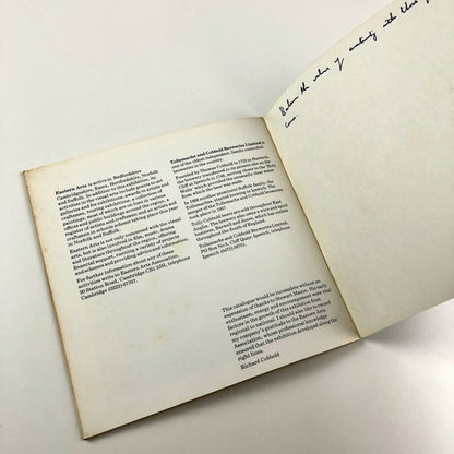 Tolly Cobbold | Eastern Arts National Art Exhibition | 1977 catalogue