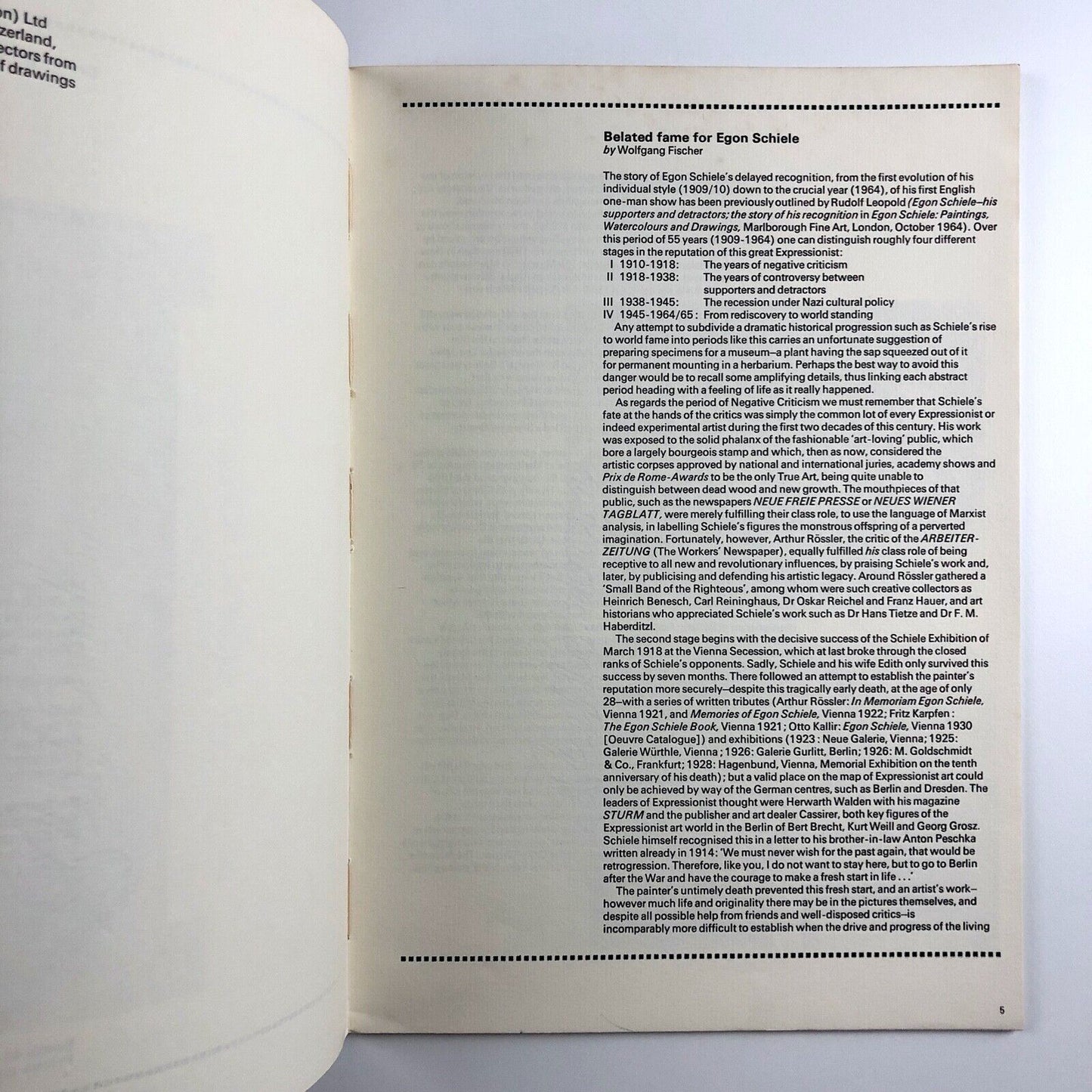 Egon Schiele – Drawings and Watercolours 1909–1918 | Marlborough Fine Art, 1969 | typography by Gordon House