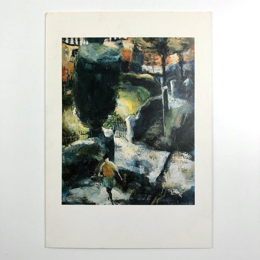 Private view invitation for Donald Teskey. Recent Paintings from Dublin and County Mayo Clink Wharf Gallery, 1996