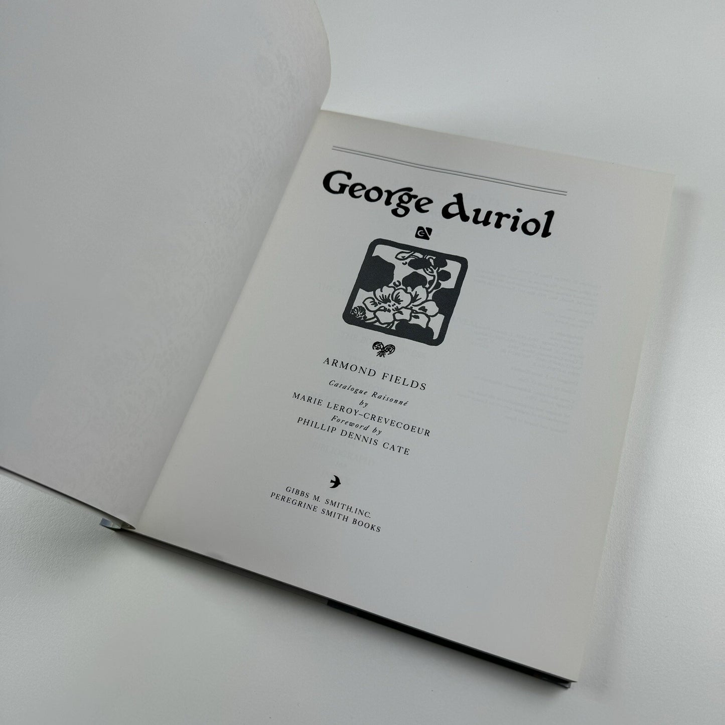 George Auriol by Armand Fields | Peregrene Smith Press, 1985 paperback
