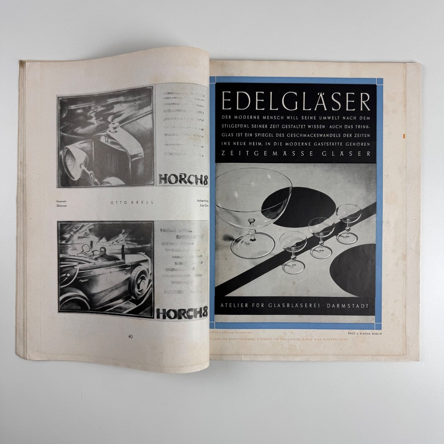 Gebrauchsgraphik International Advertising Art Aug 1930 Vol 7 no 8 edited by Professor HK Frenzel