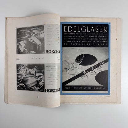 Gebrauchsgraphik International Advertising Art Aug 1930 Vol 7 no 8 edited by Professor HK Frenzel