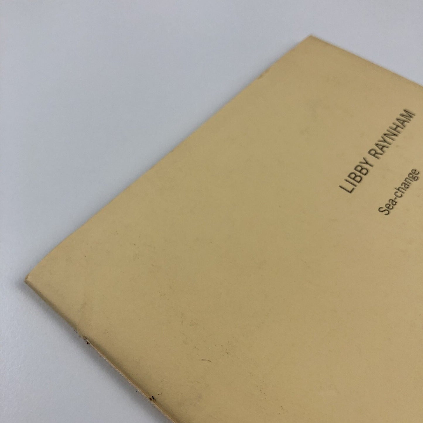 Libby Raynham. Sea-change | Susanna Rüegg galerie & poesie 2004 | Signed copy