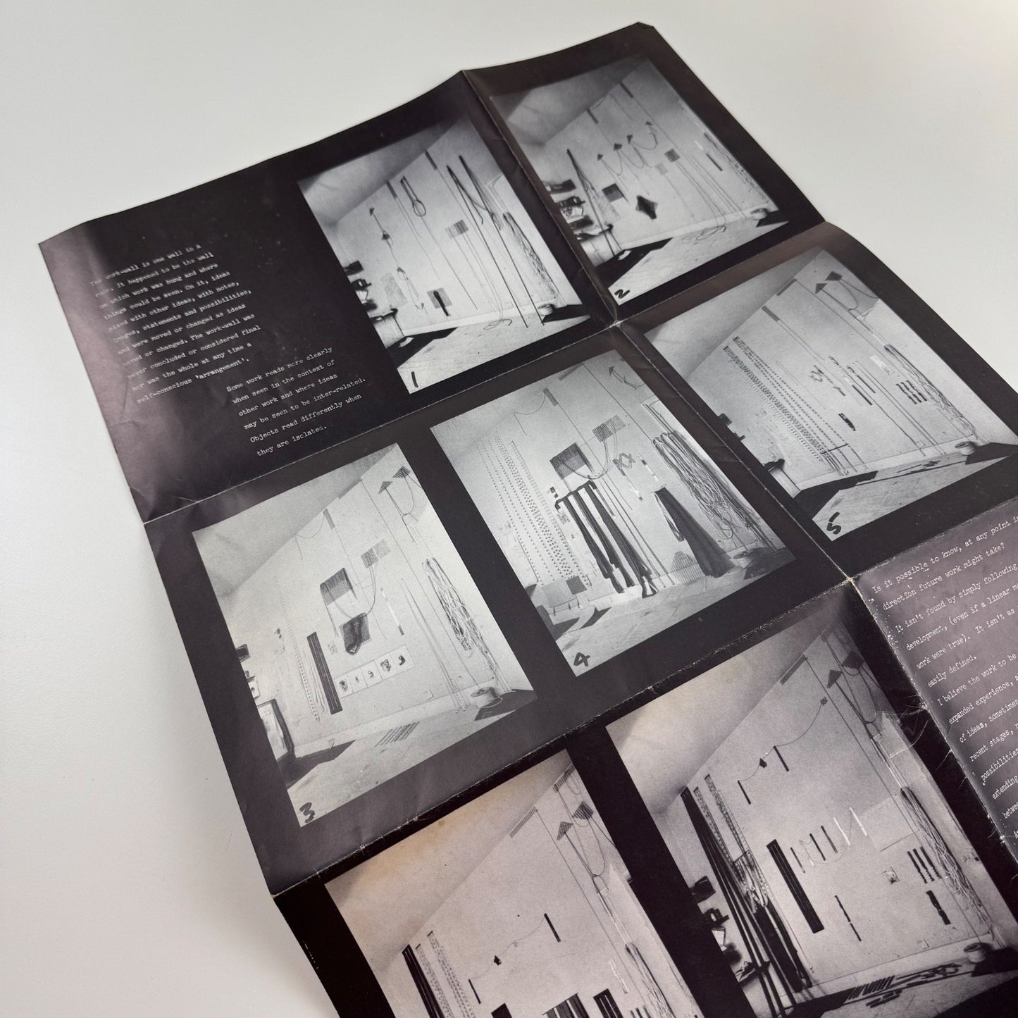 Fold out card/poster relating to Jill Mustchin | venue and date not recorded
