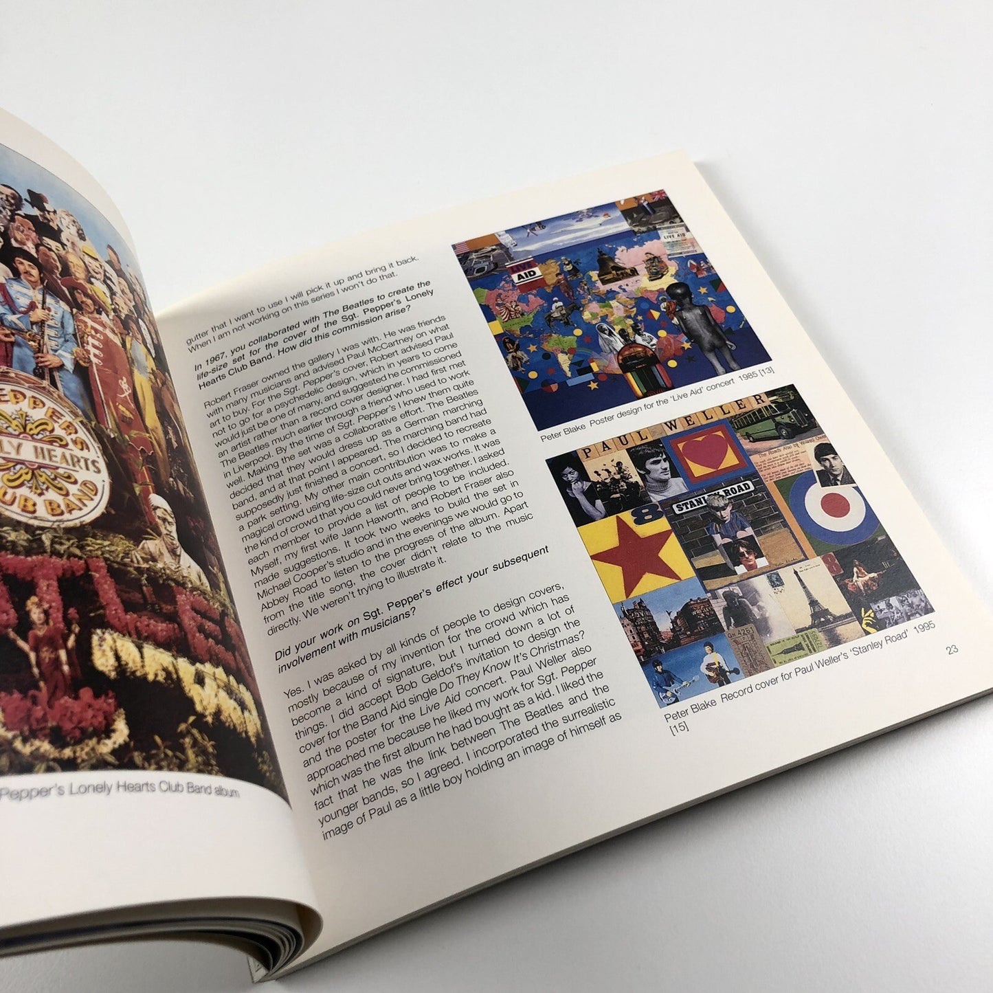 Peter Blake – About Collage | Tate Liverpool catalogue | Signed by Peter Blake | With 'Ostrich Beach' print 2000