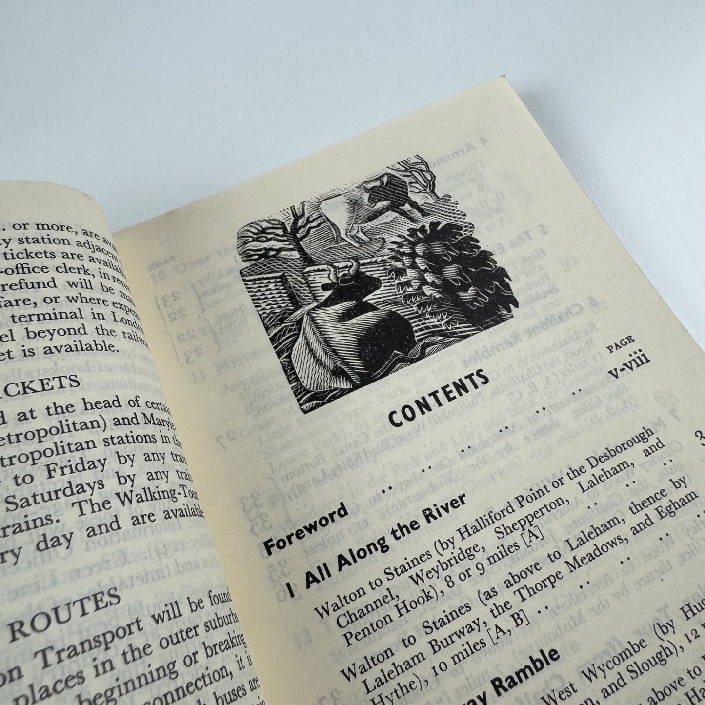 Country Walks London Transport (3 vols) by Charles White. Eric Ravilious woodcuts Vol 1 (1936); Vol 2 (second and revised edition 1938, first published 1936); Vol 3 (second and revised edition 1939, first published 1937)