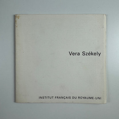 Vera Székely | Institut Français du Royaume-Uni, 1987/9