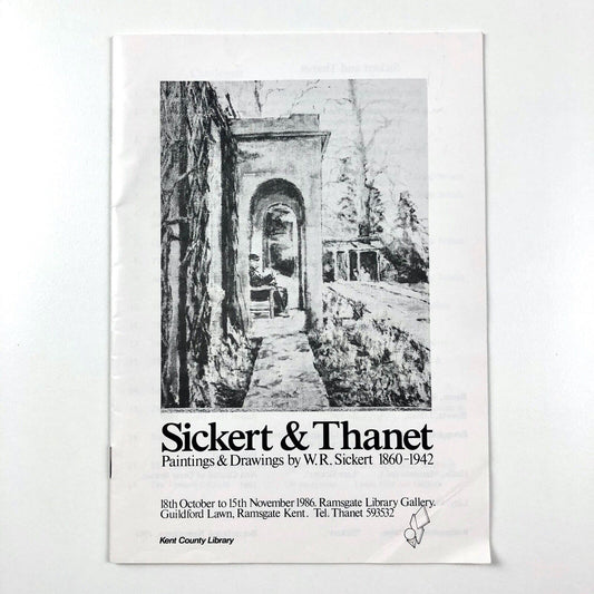 Catalogue/leaflet for Sickert & Thanet. Paintings & Drawings | Ramsgate Library Gallery catalogue 1986