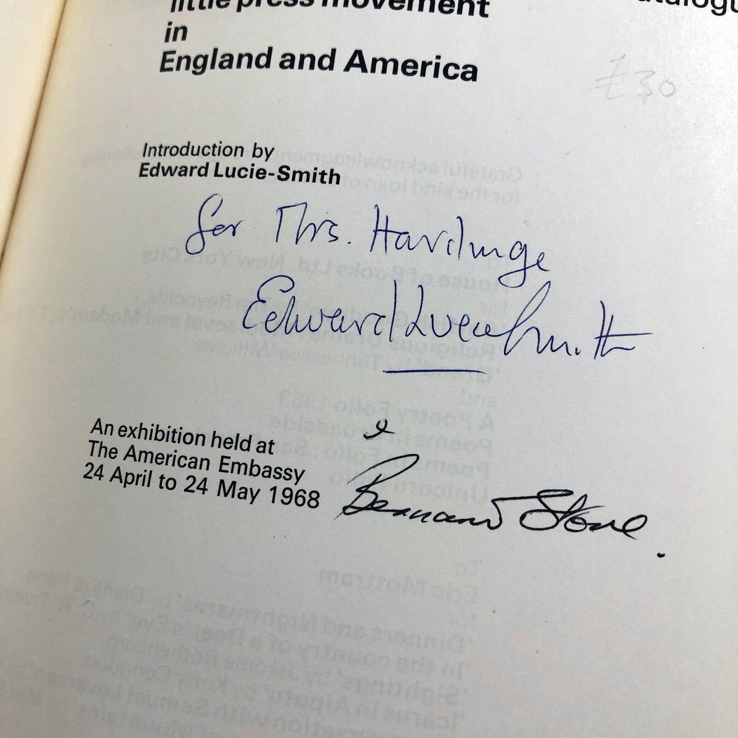 The Little Press Movement in England and America | Edward Lucie-Smith, 1968