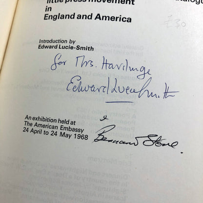 The Little Press Movement in England and America | Edward Lucie-Smith, 1968