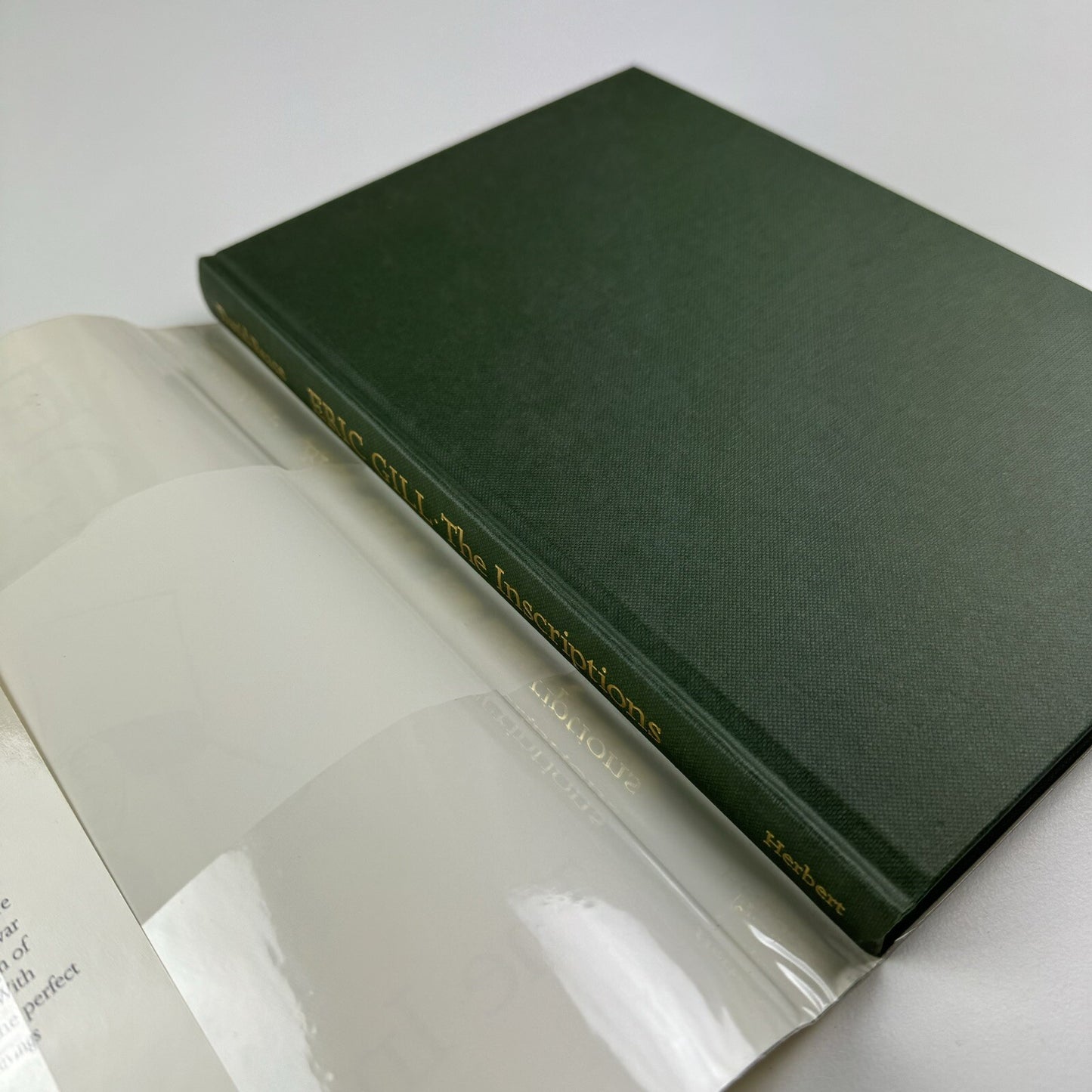 Eric Gill – The Inscriptions by David Peace | Herbert Press 1994