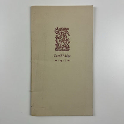 Report on the Typography of Cambridge University Press | Bruce Rogers | Wynkyn de Worde Society, 1968