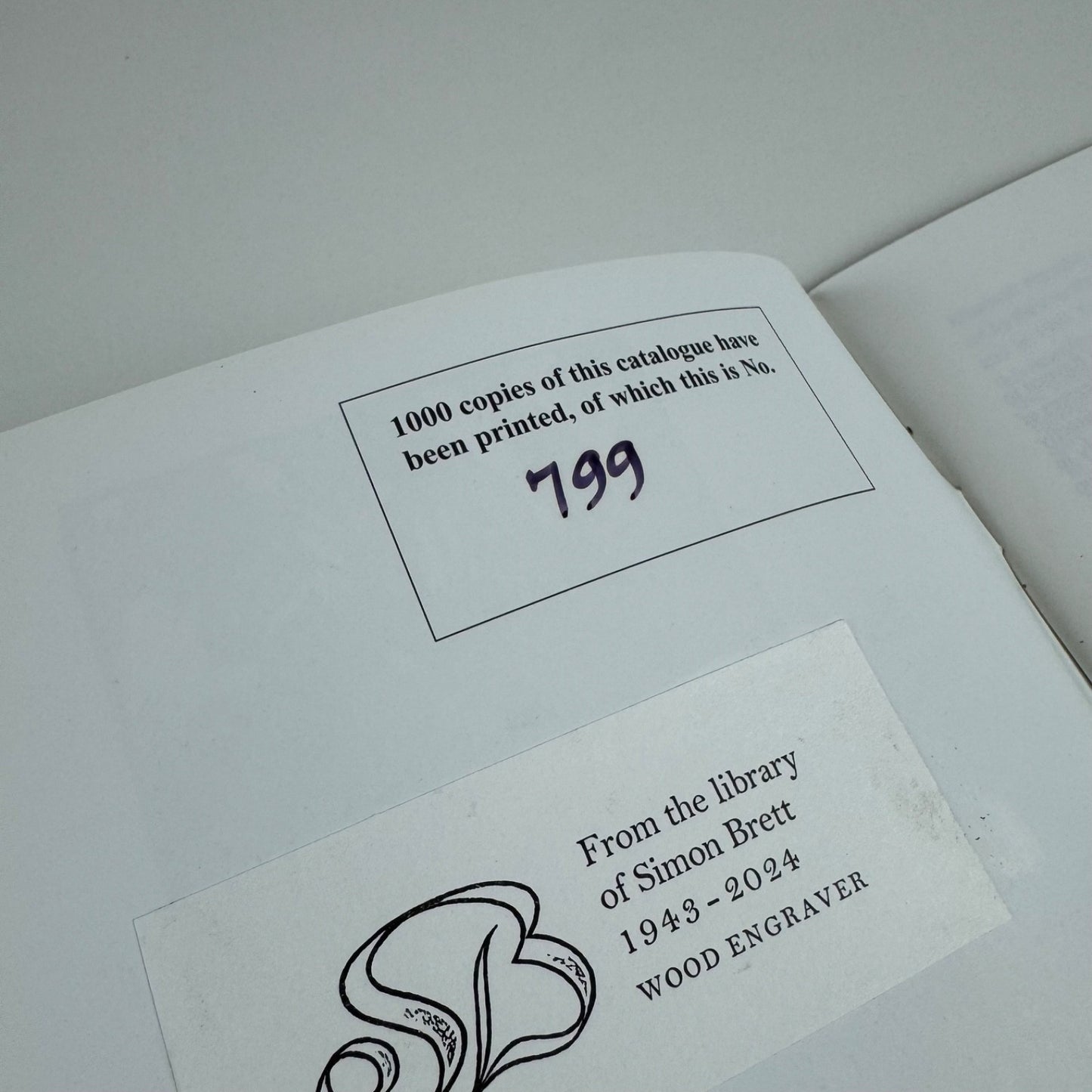 Gwen Raverat | New Hall, University of Cambridge text Gilles Coutts ex-libris Simon Brett, limited edition, 1998