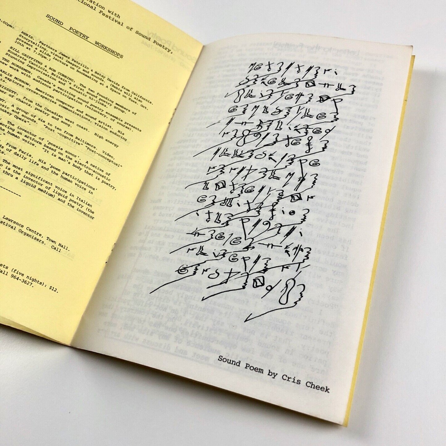 Poetry Toronto Newsletter 34, Oct 1978 | Festival of Sound Poetry | Lawrence Upton