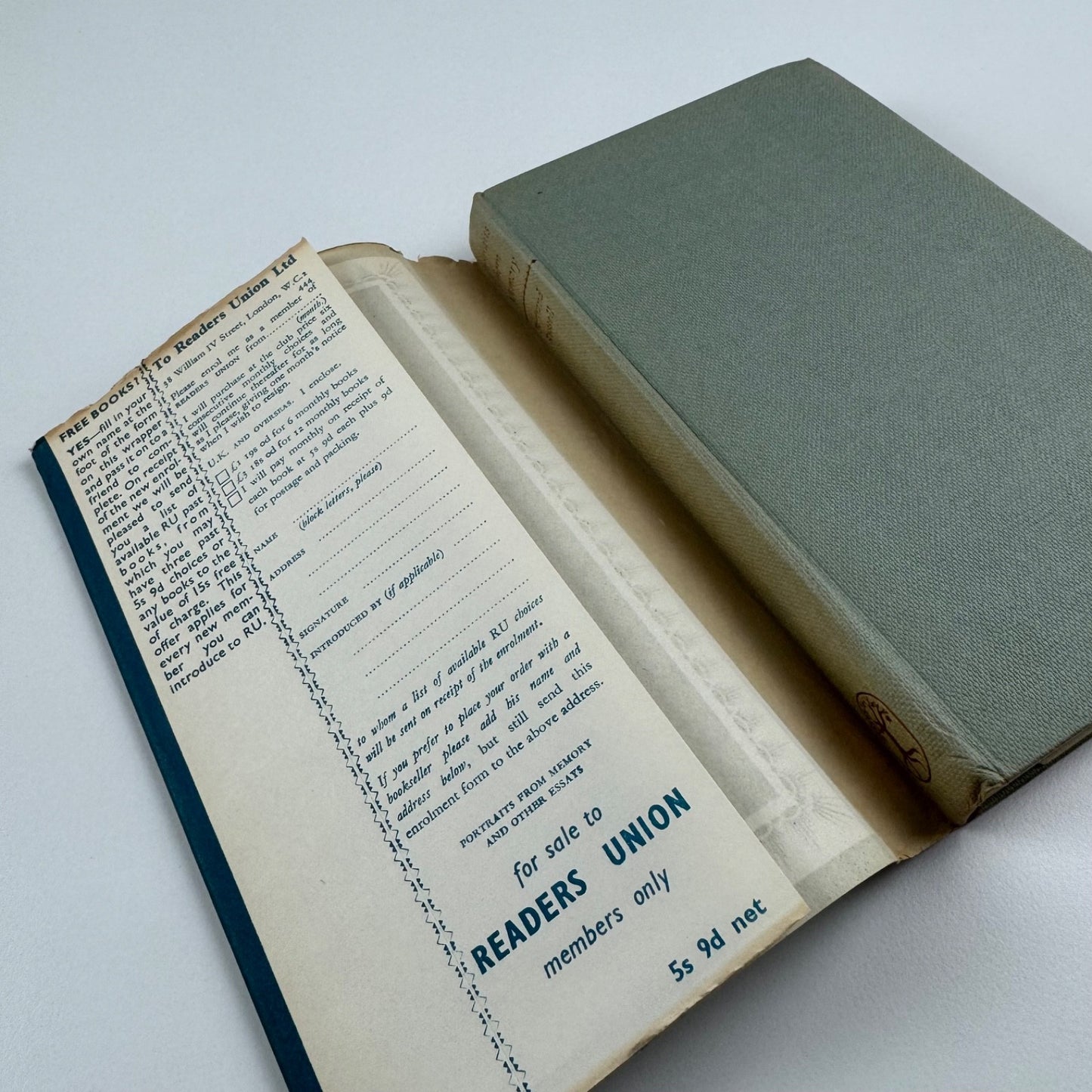Portraits from Memory and other essays by Bertrand Russell. Readers Union, 1958