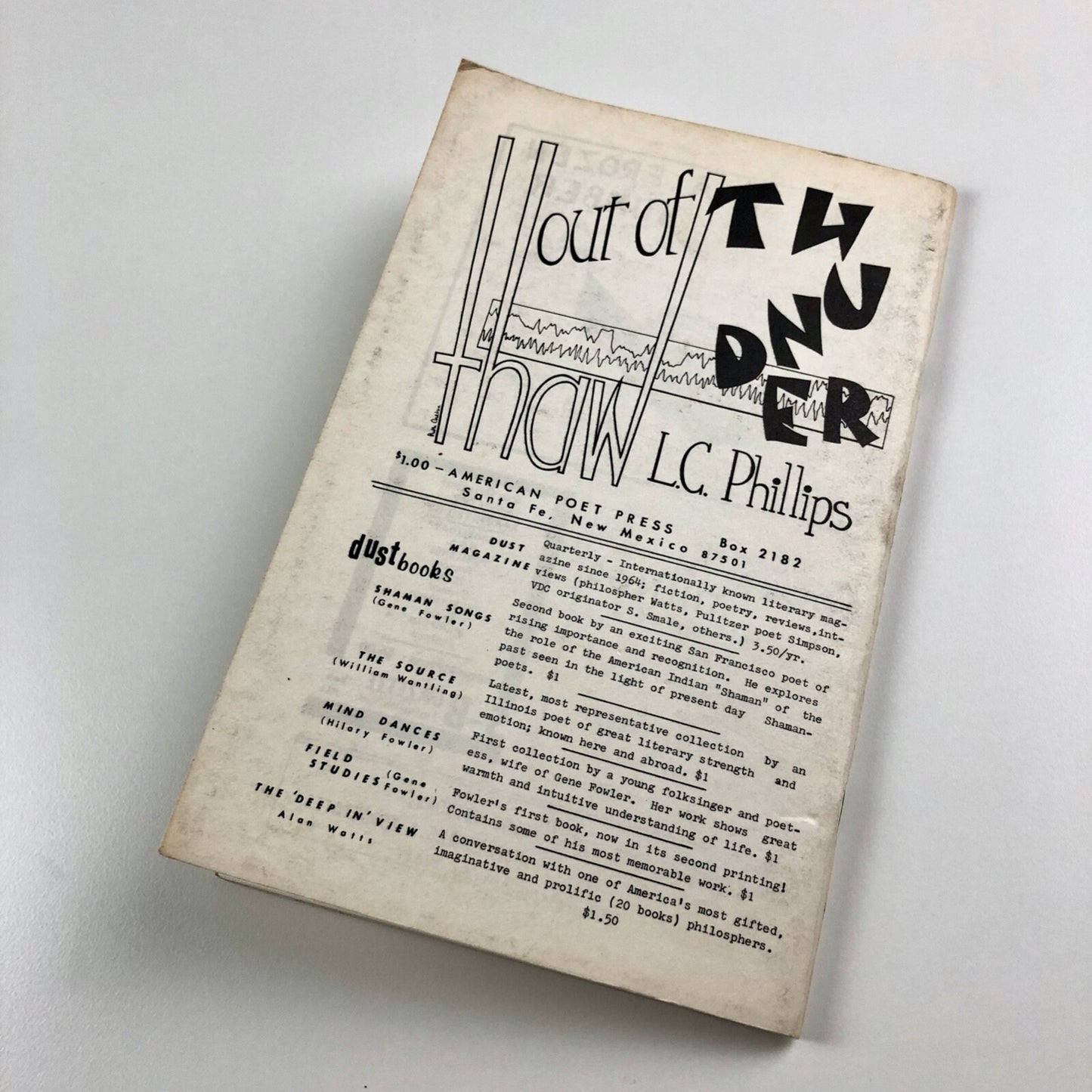 Small Press Review magazine – Vol. 1. No. 2 Fall, 1967