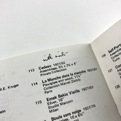 Man Ray Inventor/Painter/Poet | Institute of Contemporary Arts catalogue booklet, 1975
