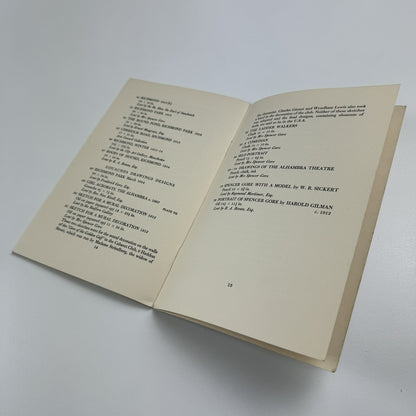 Spencer Frederick Gore | The Arts Council catalogue, 1955