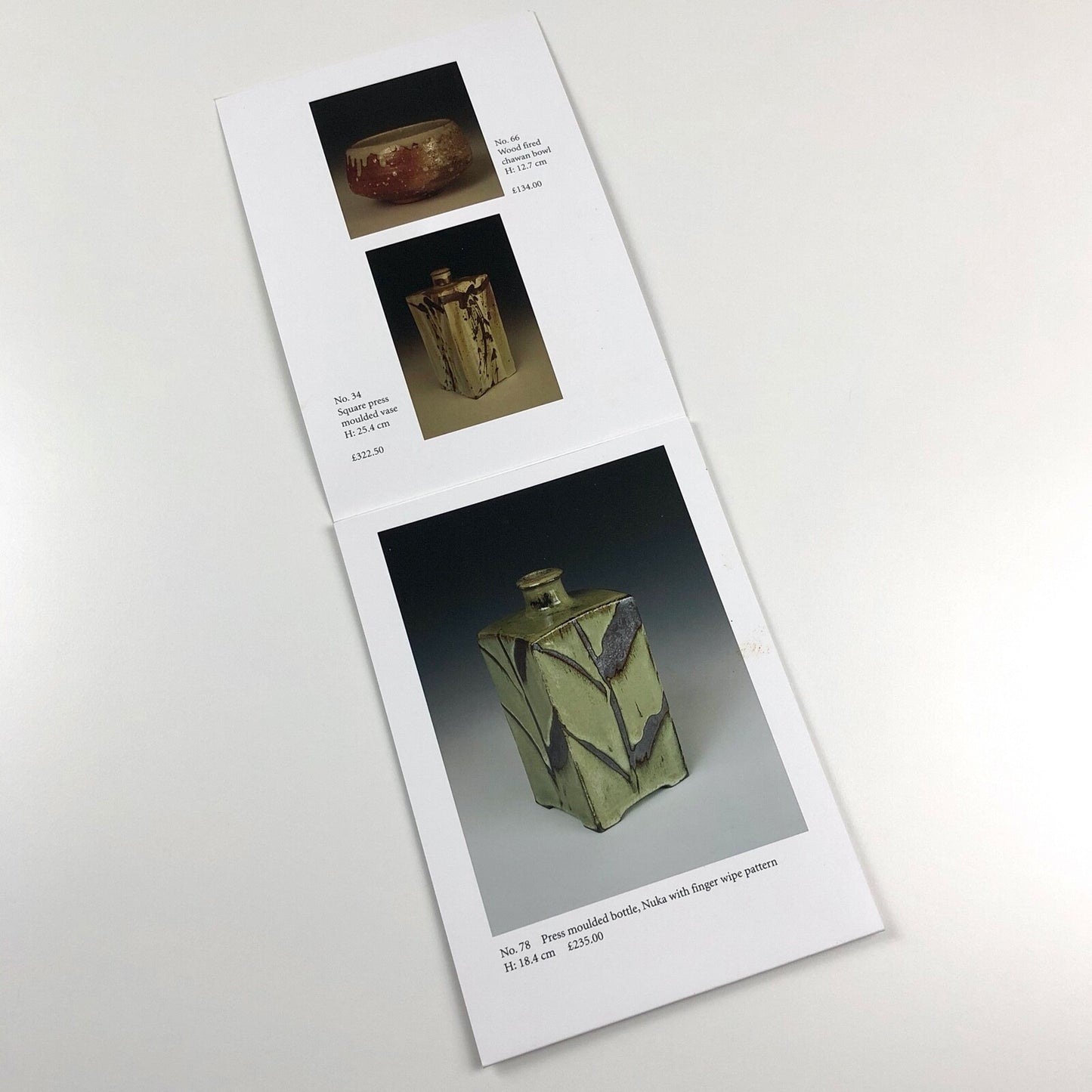 Phil Rogers | St Ives Ceramics | Folded exhibition card